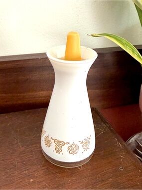 SINGLE (1) Vintage Corelle Butterfly Gold Salt Pepper Shaker Pyrex Compatibles